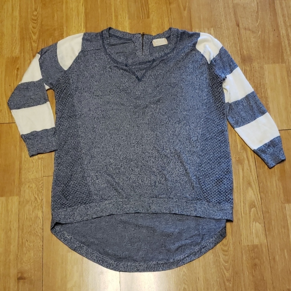 Altar'd State striped sleeve sweater sz large